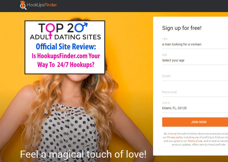 HookupsFinder.com Homepage